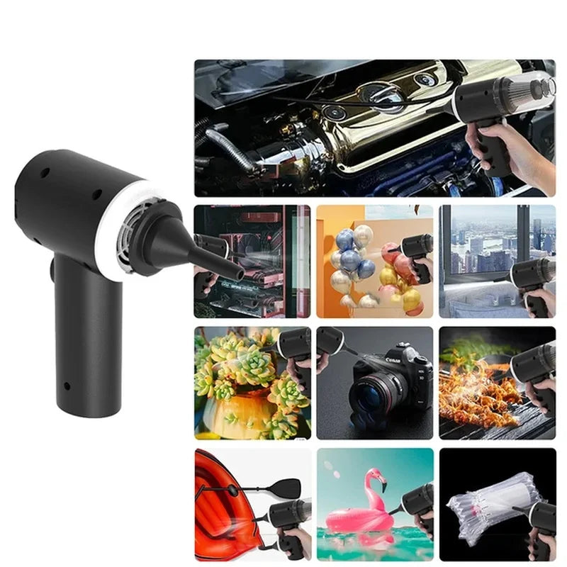 9000Pa Wireless Car Vacuum Cleaner USB Charging 1200Mah Portable Cleaning Appliance Mini Wet and Dry Vacuum Cleaner Household